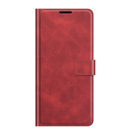 Чехол-книжка Retro Calf Pattern Buckle для Xiaomi Redmi Note 10 Pro - красный