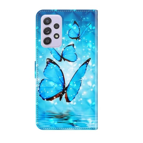 Чехол-книжка 3D Painting для Samsung Galaxy A04S / A13 / A13 5G - Three Butterflies