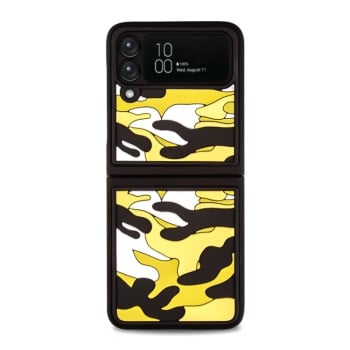Протиударний чохол Camouflage Clouds Samsung Galaxy Z Flip3 5G - жовтий