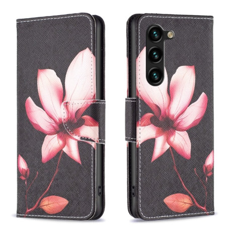 Чехол-книжка Colored Drawing Pattern для Samsung Galaxy S24+ 5G - Lotus