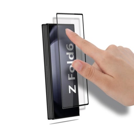 Захисне скло mocolo 0,33mm 9H 3D Full Glue для Samsung Galaxy Fold 6 - чорне