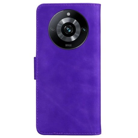 Чехол-книжка Skin Feel Pure Color для Realme 11 Pro 5G/11 Pro+ 5G/Narzo 60 Pro 5G - фиолетовый