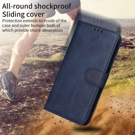 Чехол-книжка Classic Calf Texture Flip Leather для OPPO Reno13 Global - синий