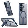 Чехол Escase Star Shine с MagSafe и складной подставкой для Samsung Galaxy S26+ 5G — тёмно-синий