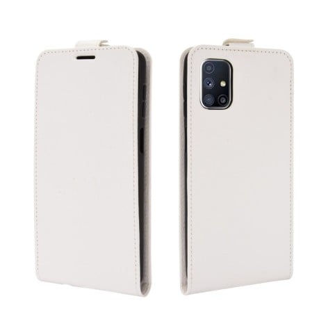 Флип-чехол R64 Texture Single на Samsung Galaxy M51 - белый
