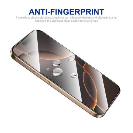 Захисне Скло ENKAY Easy Install High Alumina Silicon для iPhone 16 Pro - чорне