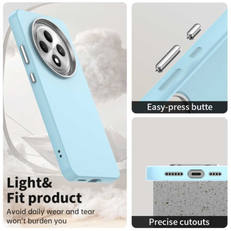 Противоударный чехол Colorful Acrylic Series для OPPO Reno12 F/12FS - синий