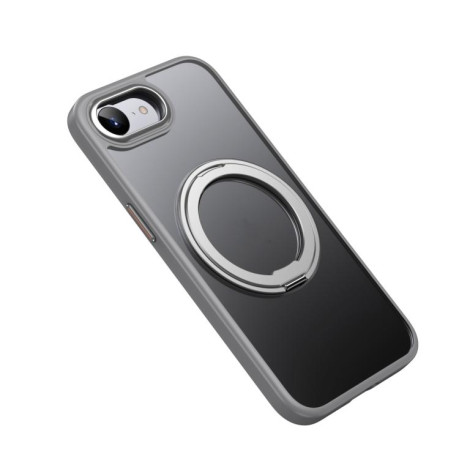 Ударозахисний чохол 360 Rotating MagSafe Magnetic Frosted на iPhone 16e - сірий