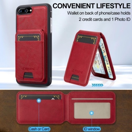 Чохол-книжка LC.IMEEKE L3 Series Detachable RFID Card Bag Magsafe для iPhone 16e - червоний