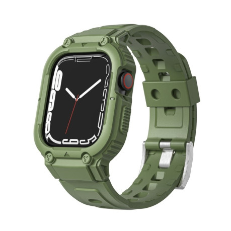 Силиконовый ремешок Armor для Apple Watch Series 41mm / 40mm / 38mm - зеленый
