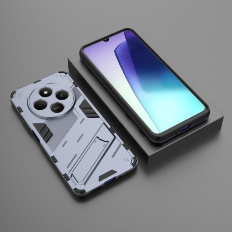Противоударный чехол Punk Armor для Xiaomi Redmi 14C 4G/Poco C75/Redmi A4 5G - серый