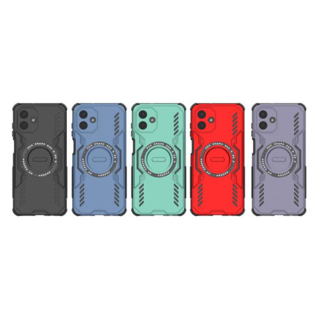 Протиударний чохол Butterfly Armor з MagSafe на Samsung Galaxy A07 4G - зелений