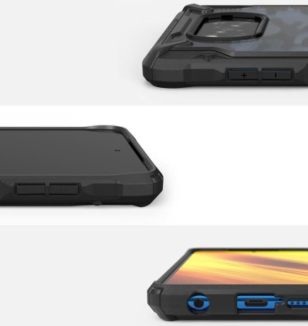 Оригинальный чехол Ringke Fusion X Design durable на Xiaomi Poco X3 / Poco X3 Pro - Camo Black