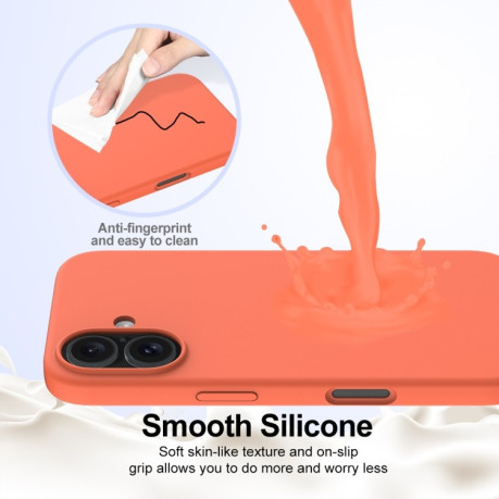 Силіконовий чохол Shockproof Silicone Magsafe для iPhone 16 Plus - рожевий