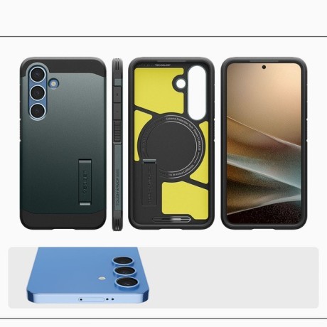 Оригінальний чохол Spigen Tough Armor Mag (Magsafe) для Samsung Galaxy S25 - Green