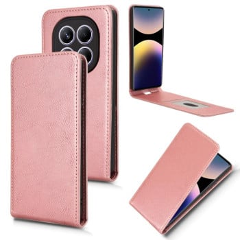 Фліп-чохол Magnetic Vertical Flip Leather для Xiaomi Redmi Note 14 Pro 4G - рожеве золото