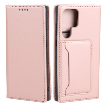 Чохол-книжка Strong Magnetism Samsung Galaxy S22 Ultra 5G - рожеве золото