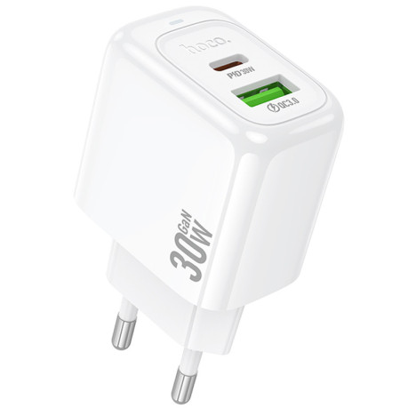 Быстрая зарядка Hoco CS55A Surplus PD30W+QC3.0 (1USB-A/1C) - белая
