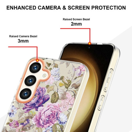 Протиударний чохол Flowers and Plants Series для Samsung Galaxy S24 5G - Peony