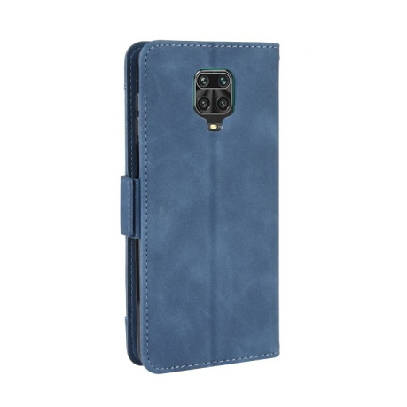 Кожаный чехол-книжка Wallet Style Skin на Xiaomi Redmi Note 9 Pro / Note 9s / Note 9 Pro Max - синий