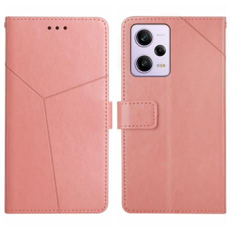 Чехол-книжка Y-shaped Pattern для Xiaomi Redmi Note 12 Pro 5G/Poco X5 Pro - розовый