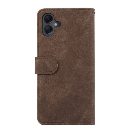 Чохол-книжка ABEEL Color Block Magnetic RFID Leather для Samsung Galaxy A06 4G - Brown-Blue