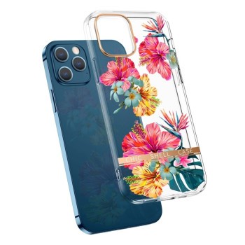 Протиударний чохол Electroplating Flower Pattern для iPhone 14 Pro Max - Hibiscus