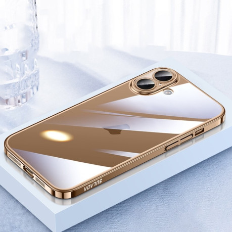 Противоударный чехол SULADA JINGJIA Series для iPhone 16 - золотой