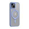 Противоударный чехол Skin Feel MagSafe Magnetic для iPhone 15 Plus - голубой