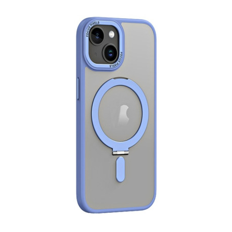 Протиударний чохол Skin Feel MagSafe Magnetic для iPhone 15 Plus - блакитний