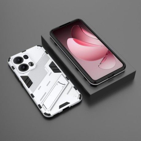 Противоударный чехол Punk Armor для OPPO Reno13 Pro 5G Global - белый