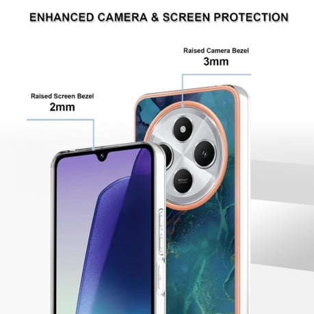 Протиударний чохол Electroplating IMD для Xiaomi Redmi 14C 4G/Poco C75/Redmi A4 5G - Green