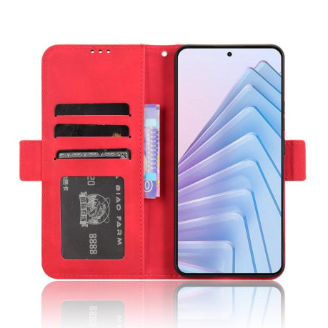 Чехол-книжка Skin Feel Calf на Xiaomi Redmi Note 14 4G 164.84mm EU Version - красный