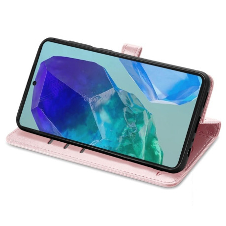 Чехол-книжка Cat and Dog для Samsung Galaxy A16 - розовое золото