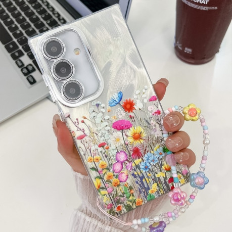 Чехол Electroplating Laser Flower Texture для Samsung Galaxy A16 5G - Flowers