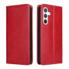 Кожаный чехол-книжка Fierre Shann Genuine leather на Samsung Galaxy S23 FE 5G - красный