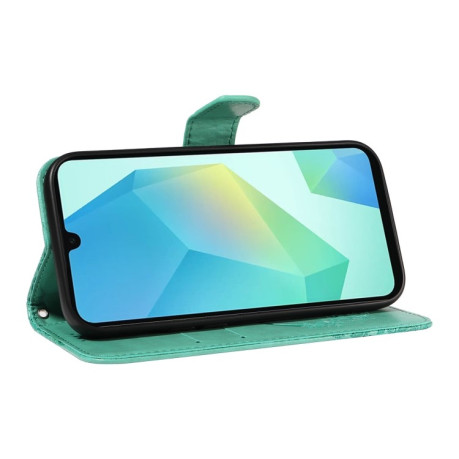 Чохол-книжка Swallowtail Butterfly Embossed Leather  для Samsung Galaxy A26 5G - зелений