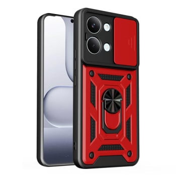 Протиударний чохол Sliding Camshield для Xiaomi Poco X8 Pro Max 5G — червоний