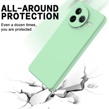 Силіконовий чохол Solid Color Liquid Silicone на Xiaomi Poco F7 Pro - зелений