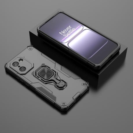 Протиударний чохол Metal Kickstand TPU Hybrid PC для OnePlus Ace 5 Racing / Nord CE5 - чорний