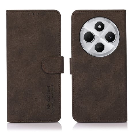 Чохол-книжка KHAZNEH Matte Texture для Xiaomi Redmi 14C 4G/Poco C75/Redmi A4 5G - коричневий
