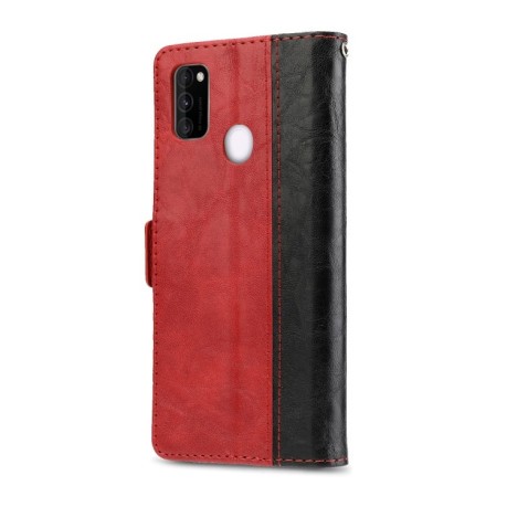 Чехол - книжка Retro Texture на Samsung Galaxy M21/M30s - красный