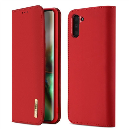 Кожаный чехол DUX DUCIS WISH Series на Samsung Galaxy Note 10-красный