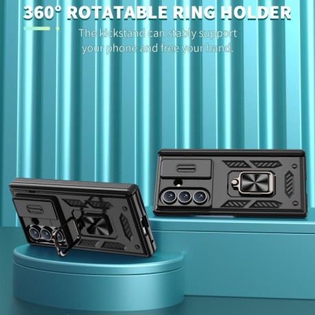 Чехол Sliding Window Hinge на Samsung Galaxy Fold 7 5G - черный