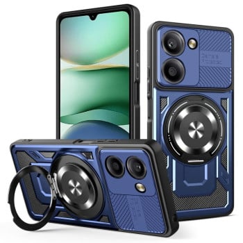 Ударозащитный чехол Armor Rotating Holder MagSafe на Xiaomi Redmi A5 4G 171.7mm - синий