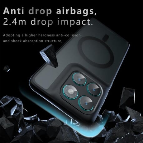 Протиударний чохол MagSafe Holder Armor PC Hybrid для Motorola Edge 60 - чорний