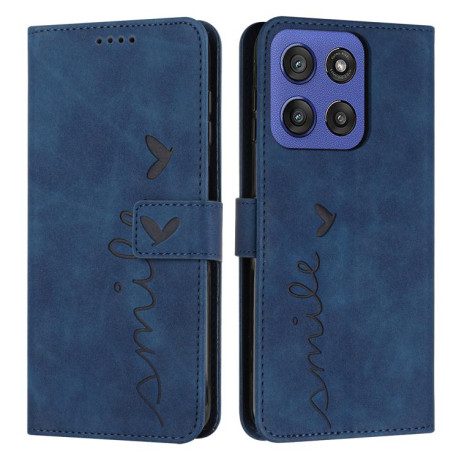 Чохол-книжка Retro Skin Feel Amile на Motorola Edge 60 Fusion - синій
