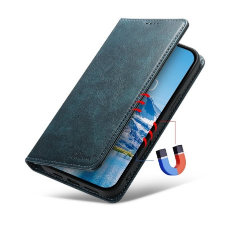 Чохол протиударний Suteni H02 Leather Wallet Stand для iPhone 16 Pro - синій