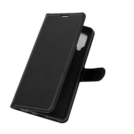 Чохол-книжка Litchi Texture Samsung Galaxy A42 - чорний