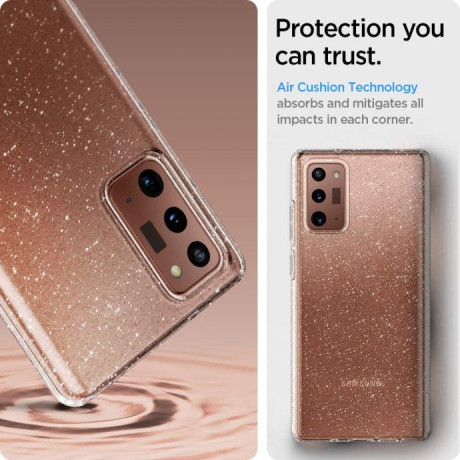 Оригинальный чехол Spigen Liquid Crystal для Samsung Galaxy Note 20 Glitter Crystal